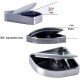Wide Angle Blind Spot Convex Mirror (Pack of 2) Chrome & Black Wide Angle Blind Spot Convex Mirror (Pack of 2) Chrome & Black